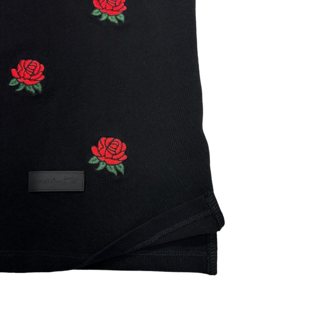 Damati Mini Roses Pique Polo (XL) - Picture 4 of 7